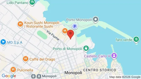 Apartments for rent i Monopoli - kort over placeringen