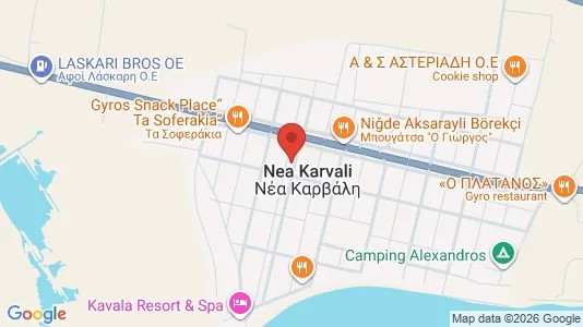 Apartments for rent i Kavala - kort over placeringen