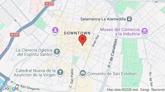 Apartments for rent i Salamanca - kort over placeringen