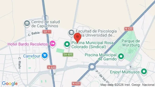 Apartments for rent i Salamanca - kort over placeringen