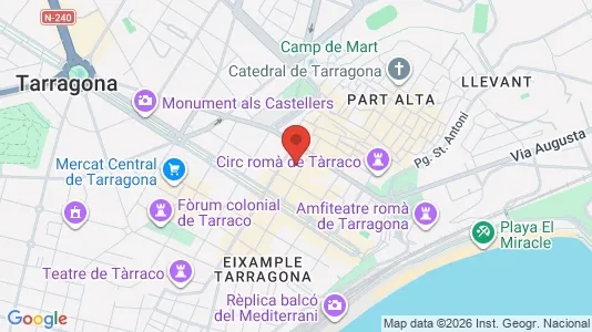 Apartments for rent i Tarragona - kort over placeringen