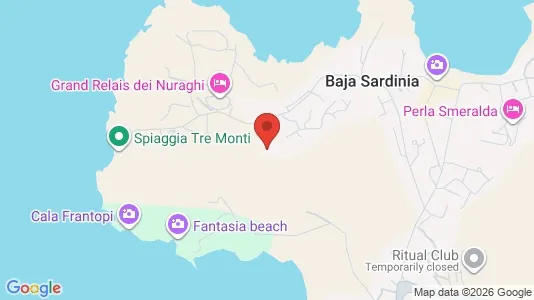 Apartments for rent i Arzachena - kort over placeringen