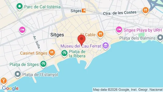 Apartments for rent i Sant Pere de Ribes - kort over placeringen