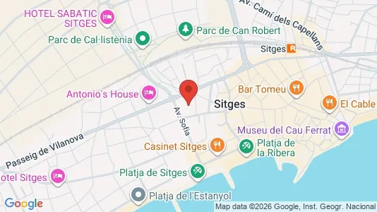 Apartments for rent i Sant Pere de Ribes - kort over placeringen