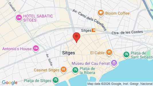 Apartments for rent i Sant Pere de Ribes - kort over placeringen