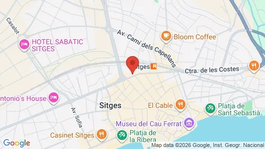 Apartments for rent i Sant Pere de Ribes - kort over placeringen