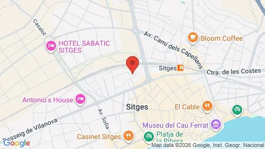 Apartments for rent i Sant Pere de Ribes - kort over placeringen