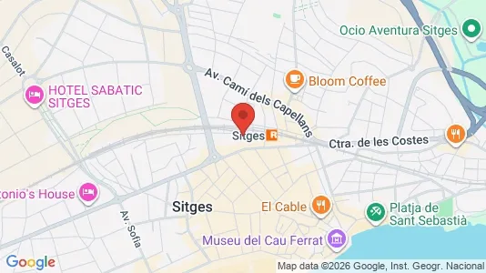 Apartments for rent i Sant Pere de Ribes - kort over placeringen