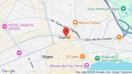 Apartments for rent i Sant Pere de Ribes - kort over placeringen