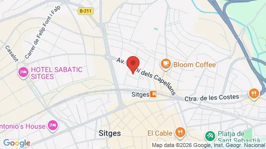 Apartments for rent i Sant Pere de Ribes - kort over placeringen