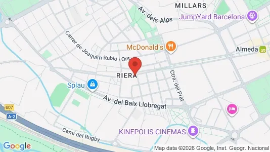 Apartments for rent i Cornellà de Llobregat - kort over placeringen