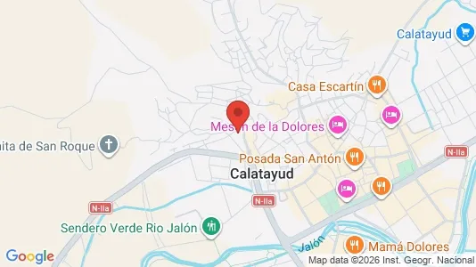 Apartments for rent i Calatayud - kort over placeringen