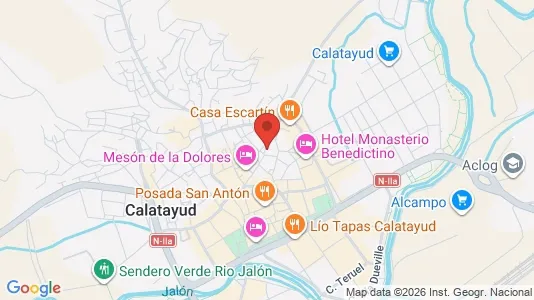 Apartments for rent i Calatayud - kort over placeringen