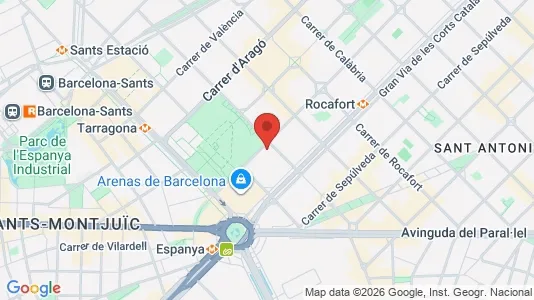 Apartments for rent i Barcelona Eixample - kort over placeringen
