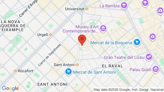 Apartments for rent i Barcelona Ciutat Vella - kort over placeringen
