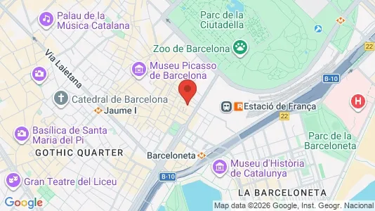 Apartments for rent i Barcelona Ciutat Vella - kort over placeringen