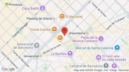 Apartments for rent i Barcelona Eixample - kort over placeringen