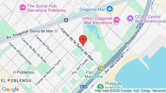 Apartments for rent i Barcelona Sant Martí - kort over placeringen