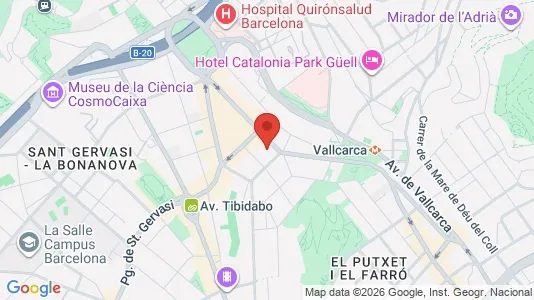 Apartments for rent i Barcelona Gràcia - kort over placeringen