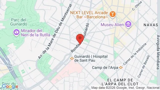 Apartments for rent i Barcelona Horta-Guinardó - kort over placeringen