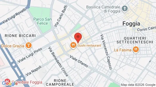 Apartments for rent i Foggia - kort over placeringen