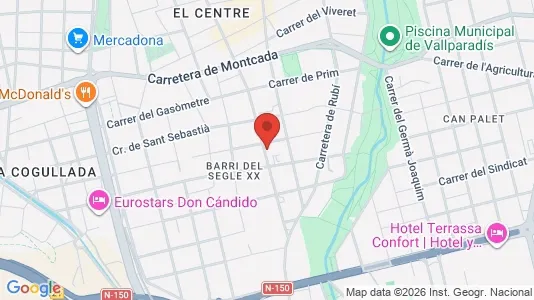 Apartments for rent i Terrassa - kort over placeringen