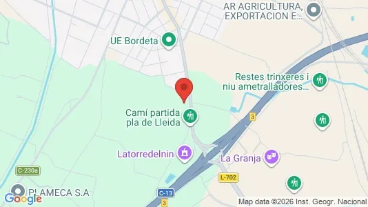Apartments for rent i Lleida - kort over placeringen