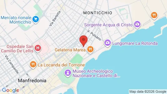 Apartments for rent i Manfredonia - kort over placeringen