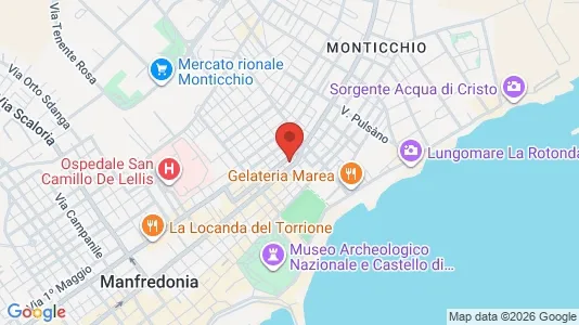 Apartments for rent i Manfredonia - kort over placeringen