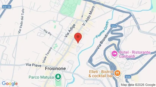 Apartments for rent i Frosinone - kort over placeringen