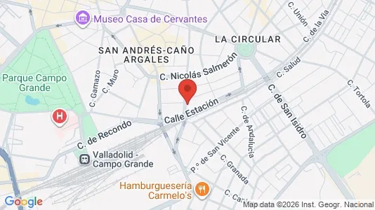 Apartments for rent i Valladolid - kort over placeringen