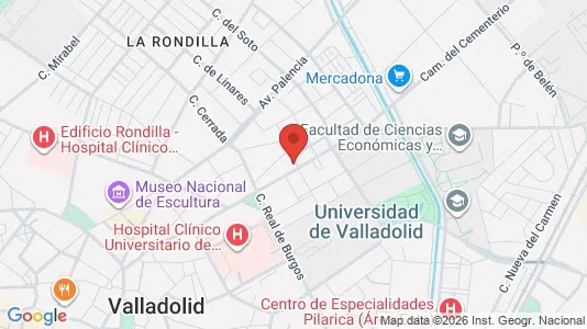 Apartments for rent i Valladolid - kort over placeringen
