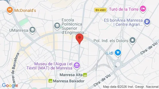 Apartments for rent i Manresa - kort over placeringen