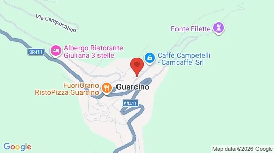 Apartments for rent i Guarcino - kort over placeringen