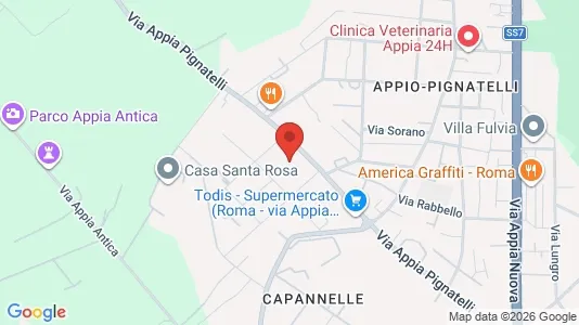 Apartments for rent i Roma Municipio VIII – Appia Antica - kort over placeringen