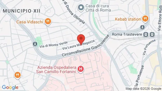 Apartments for rent i Roma Municipio XII – Monte Verde - kort over placeringen