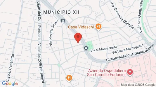 Apartments for rent i Roma Municipio XII – Monte Verde - kort over placeringen