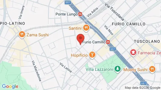 Apartments for rent i Roma Municipio VIII – Appia Antica - kort over placeringen