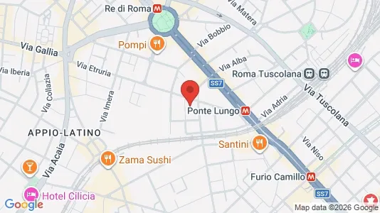 Apartments for rent i Roma Municipio VII – Appio-Latino/Tuscolano/Cinecittà - kort over placeringen