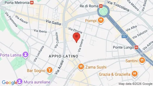 Apartments for rent i Roma Municipio VII – Appio-Latino/Tuscolano/Cinecittà - kort over placeringen