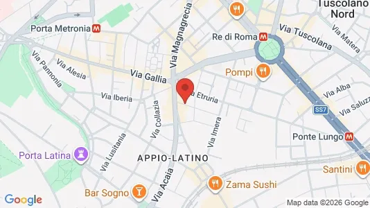 Apartments for rent i Roma Municipio VII – Appio-Latino/Tuscolano/Cinecittà - kort over placeringen