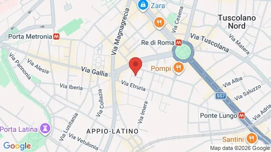 Apartments for rent i Roma Municipio VII – Appio-Latino/Tuscolano/Cinecittà - kort over placeringen
