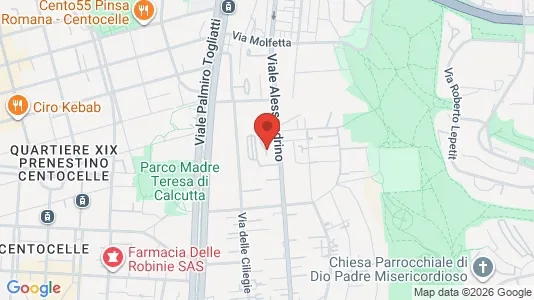 Apartments for rent i Roma Municipio V – Prenestino/Centocelle - kort over placeringen