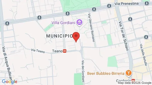 Apartments for rent i Roma Municipio V – Prenestino/Centocelle - kort over placeringen