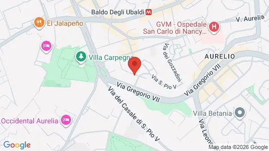 Apartments for rent i Roma Municipio XIII – Aurelia - kort over placeringen