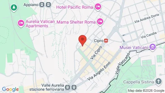 Apartments for rent i Roma Municipio XIV – Monte Mario - kort over placeringen