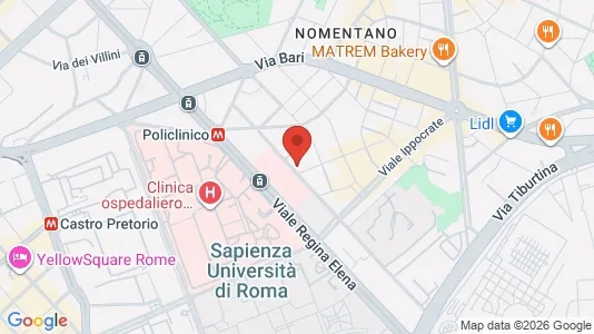Rooms for rent i Roma Municipio II – Parioli/Nomentano - kort over placeringen