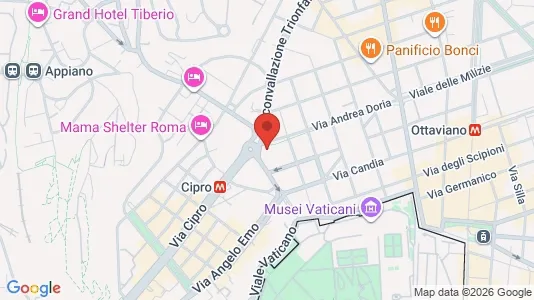 Apartments for rent i Roma Municipio XIV – Monte Mario - kort over placeringen