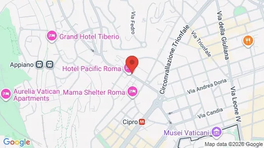 Apartments for rent i Roma Municipio XIV – Monte Mario - kort over placeringen