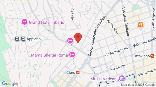Apartments for rent i Roma Municipio XIV – Monte Mario - kort over placeringen